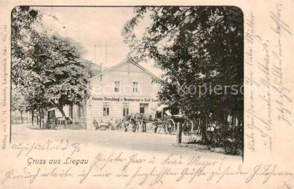 Liegau-Augustusbad Radeberg Gustav Brechlings Restaurant Kutsche