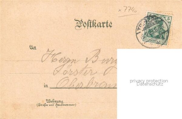 Triberg Gesamtansicht m. Gasthof z. Post u. Triberger Wasserfall – Bild 2