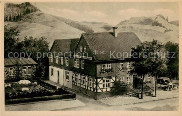 Wenholthausen Sauerlaenderhof Aussenansicht Fachwerkstil