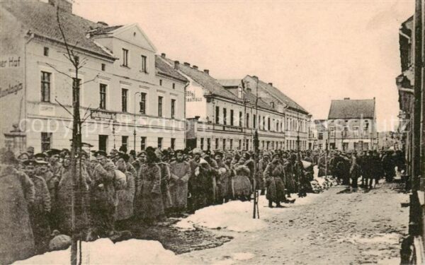 Gumbinnen Goesev Gussew Oblast Kaliningrad RU Durchmarsch v. 21000 gefangenen Ru