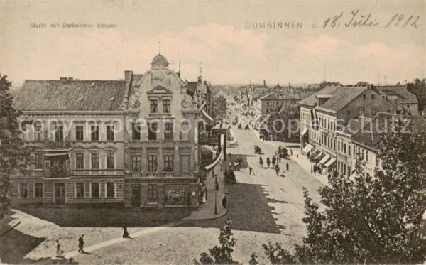 Gumbinnen Goesev Gussew Oblast Kaliningrad RU Markt m. Darkehmer Strasse
