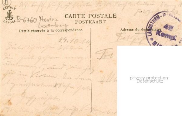 Virton Liege Rue d Arien - Cafe-Restaurant - Feldpost – Bild 2