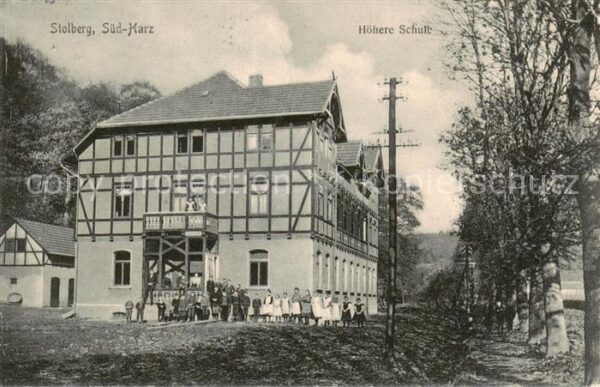 Stolberg Harz Hoehere Schule Aussenansicht Fachwerkhaus