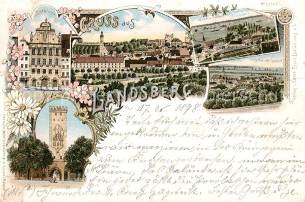 Landsberg Lech Rathaus - Sandauer Vorstadt - Katharinen Vorstadt