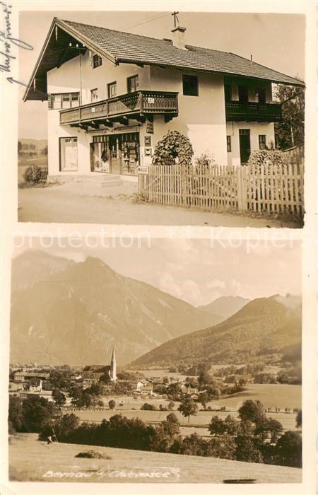 Bernau Chiemsee Gesamtansicht u. Laden-Aussenansicht