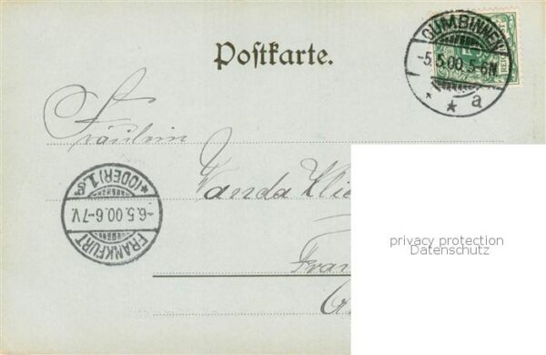Gumbinnen Goesev Gussew Oblast Kaliningrad RU Markt u. Kaiserliche Oberpostdirek – Bild 2