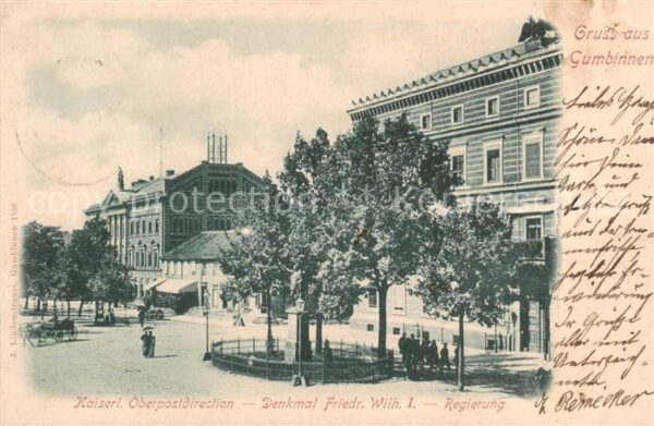 Gumbinnen Goesev Gussew Oblast Kaliningrad RU Kaiserl. Oberpostdirektion - Denkm