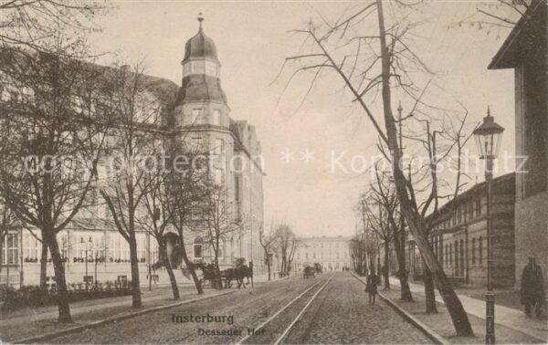 Insterburg Tschernjachowsk RU Dessauer Hof m. Kutsche Feldpost