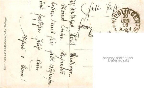 Riedlingen Kandern Am Muehlbach - Feldpost – Bild 2