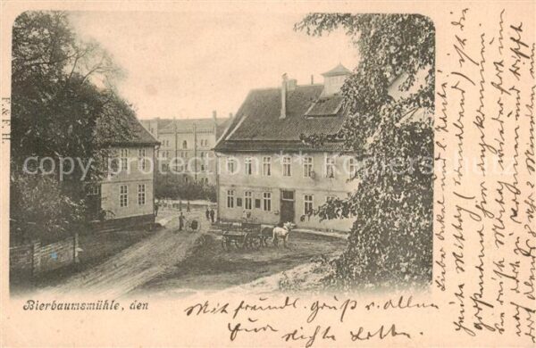 Bierbaumsmuehle Heere Teilansciht m. Gespann