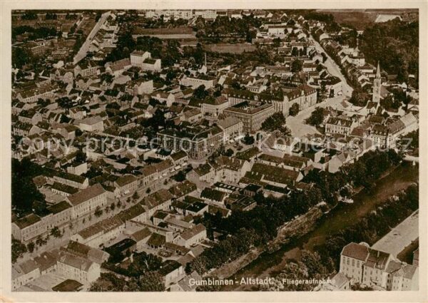 Gumbinnen Goesev Gussew Oblast Kaliningrad RU Fliegeraufnahme - Altstadt
