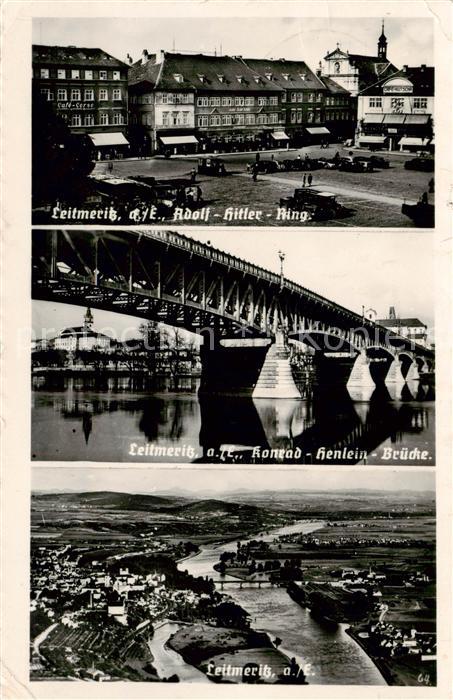 Leitmeritz Litomerice Nordboehmen Fliegeraufnahme - A.H. Ring - Konrad-Heinlein-