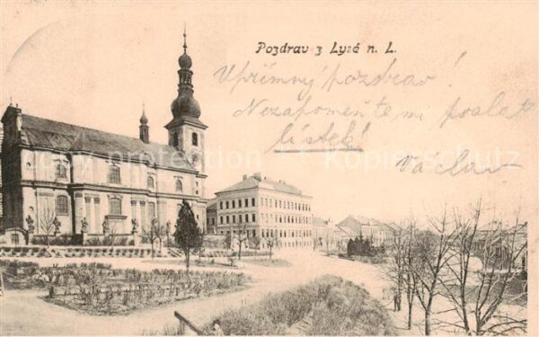 Lysa  nad Labem Lissa Elbe CZ Kirche Aussenansicht