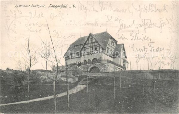 Lengenfeld  Vogtland Restaurant Stadtpark Fachwerkhaus