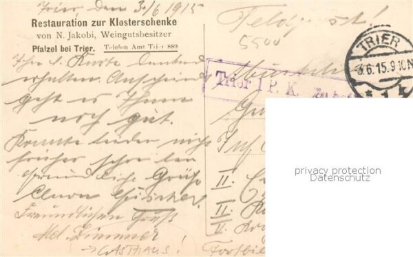 Pfalzel Trier Restauration zur Klosterschenke Aussenansicht - feldpost – Bild 2