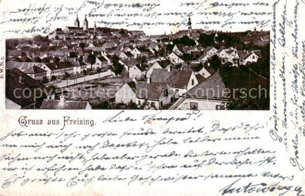 Freising Oberbayern Gesamtansicht
