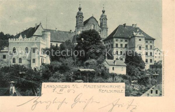 Landsberg Lech Malteserkirche u. Realschule