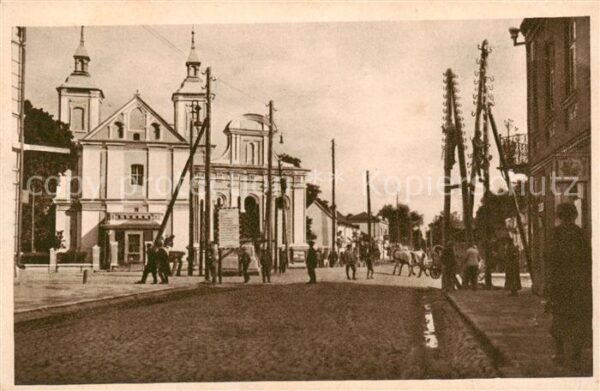 Wladimir-Wolynsk Wolodymyr-Wolynskyj UA Strasse nach Kowel m. Gespann Feldpostka