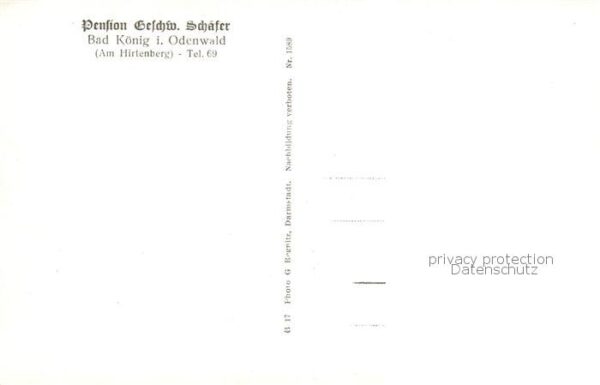 Bad Koenig Odenwald Pension Geschw. Schaefer Aussenansicht – Bild 2