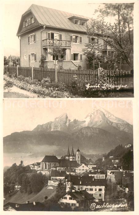 Berchtesgaden Teilansicht m. Hotel-Isslinger Aussenansicht