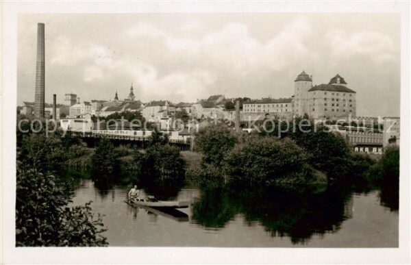 Mlada Boleslav Jungbunzlau CZ Teilansicht am Wasser