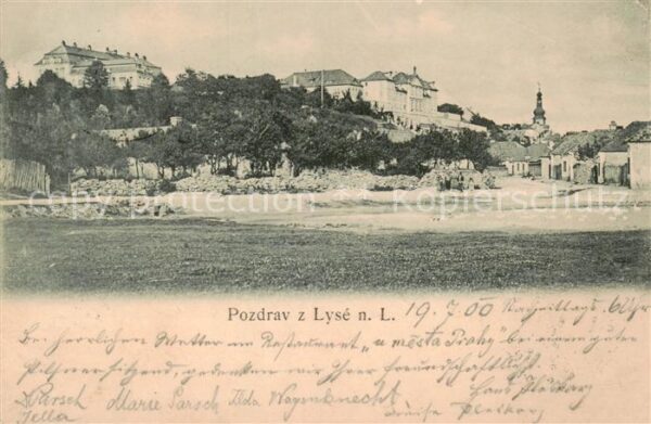 Lysa  nad Labem Lissa Elbe CZ Teilansicht
