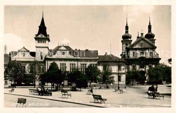 Stara Boleslav Altbunzlau CZ Kirchplatz