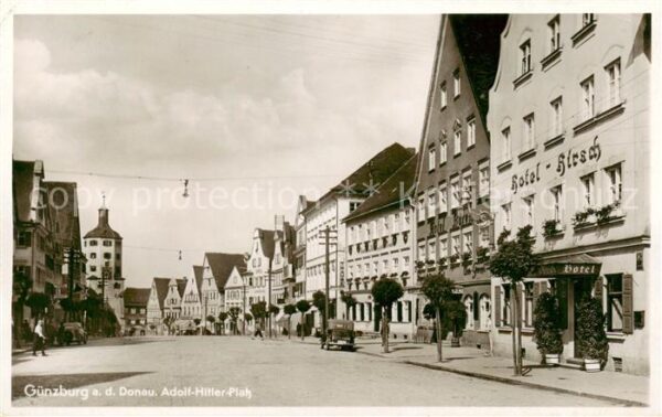 Guenzburg A.H.-Platz m. Hotel Hirsch
