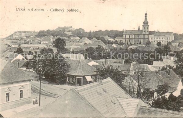 Lysa  nad Labem Lissa Elbe CZ Celkovy pohled
