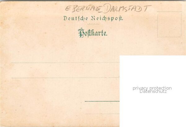 Eberstadt Darmstadt Hotel-Restaurant Waldfriede u. Blick n. d. Bergstrasse – Bild 2