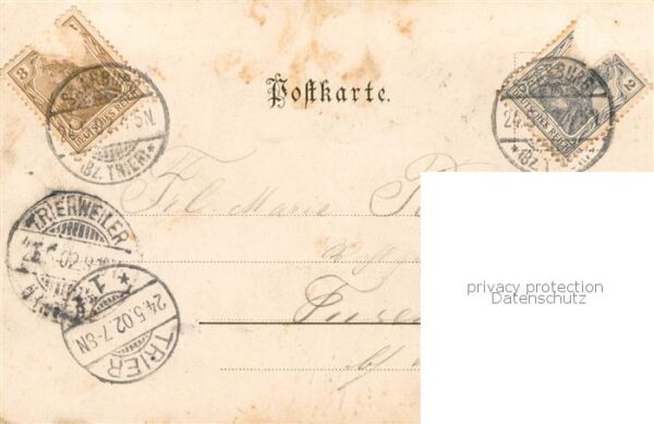 Saarburg Saar Evang. Kirche u. Kreis-Kriegerdenkmaoe – Bild 2
