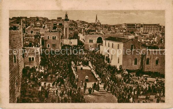 Bethlehem Yerushalayim Pilger am Weihnachtsfest