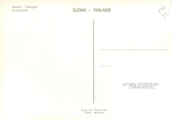 Helsinki Suomi Fliegeraufnahme Stadion – Bild 2