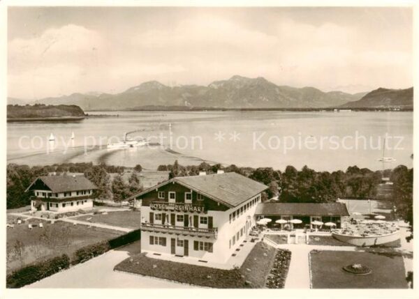 Prien Chiemsee Hotel Reinhart-Prien Aussenansicht m. Chiemsee