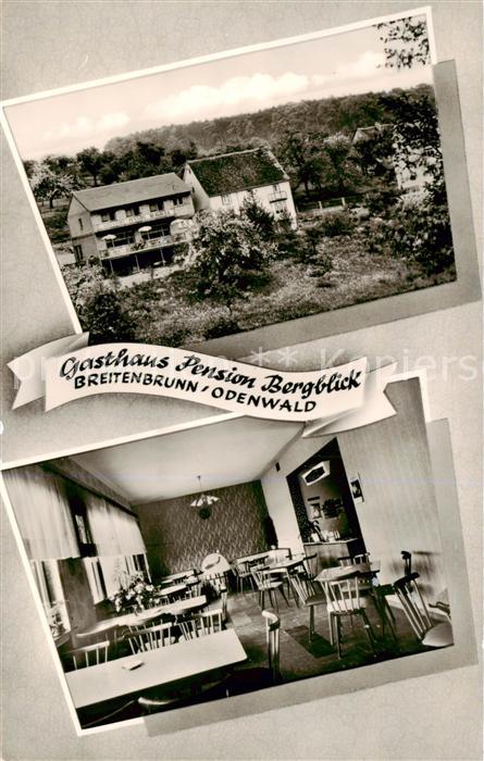 Breitenbrunn Odenwald GAsthaus-Pension Bergblick Innen- u. Aussenansicht
