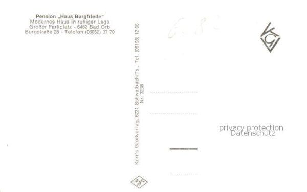Bad Orb Pension Haus Burgfriede Innen- u. Aussenansicht – Bild 2