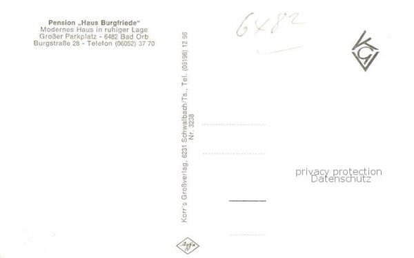 Bad Orb Pension Haus Burgfriede Innen- u. Aussenansicht – Bild 2