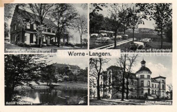 Werne-Langern Unna Restaurant-Kaffee Zur schoenen Aussicht - Schloss Cappenberg