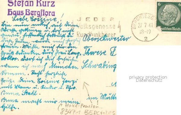 Berchtesgaden Haus Bergflora-Aussenansicht u. Berchtesgaden m. Untersberg – Bild 2