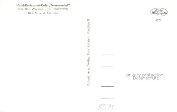 Bad Wiessee Gesamtansicht u. Hotel-Restaurant Terrassenhof – Bild 2