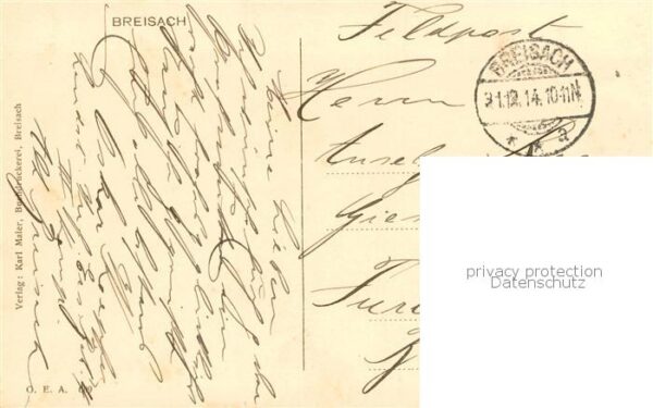 Breisach Rhein Gesamansicht Feldpost – Bild 2