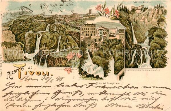 Tivoli  Roma IT Cascata-Bernini - Visto dal Gregoriano