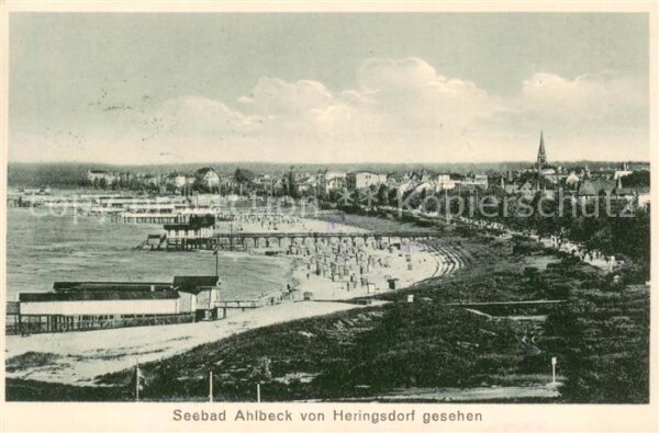 Ahlbeck Ostseebad Seebad Ahlbeck v. Heringsdorf gesehen