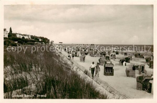 Bansin Ostseebad Strand-Ansicht