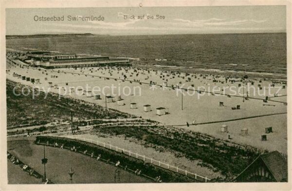 Swinemuende Swinoujscie Blick a. d. See