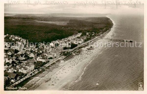 Bansin Ostseebad Fliegeraufnahme Strand-Panorama