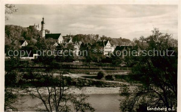 Landsberg Lech Teilansicht am Fluss