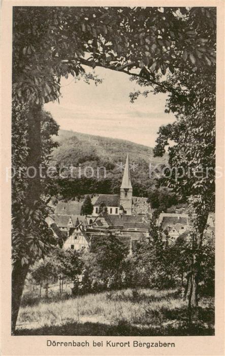 Doerrenbach Bad Bergzabern Teilansicht m. Kirche