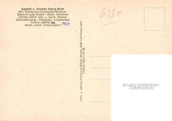 Waldbrunn Westerwald Gasthof-Pension Georg Blum Aussenansicht – Bild 2