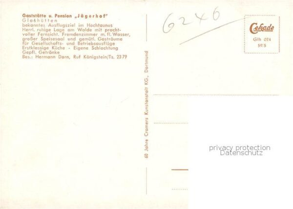 Glashuetten Taunus Gaststaette-Pension Jaegerhof Aussenansicht – Bild 2